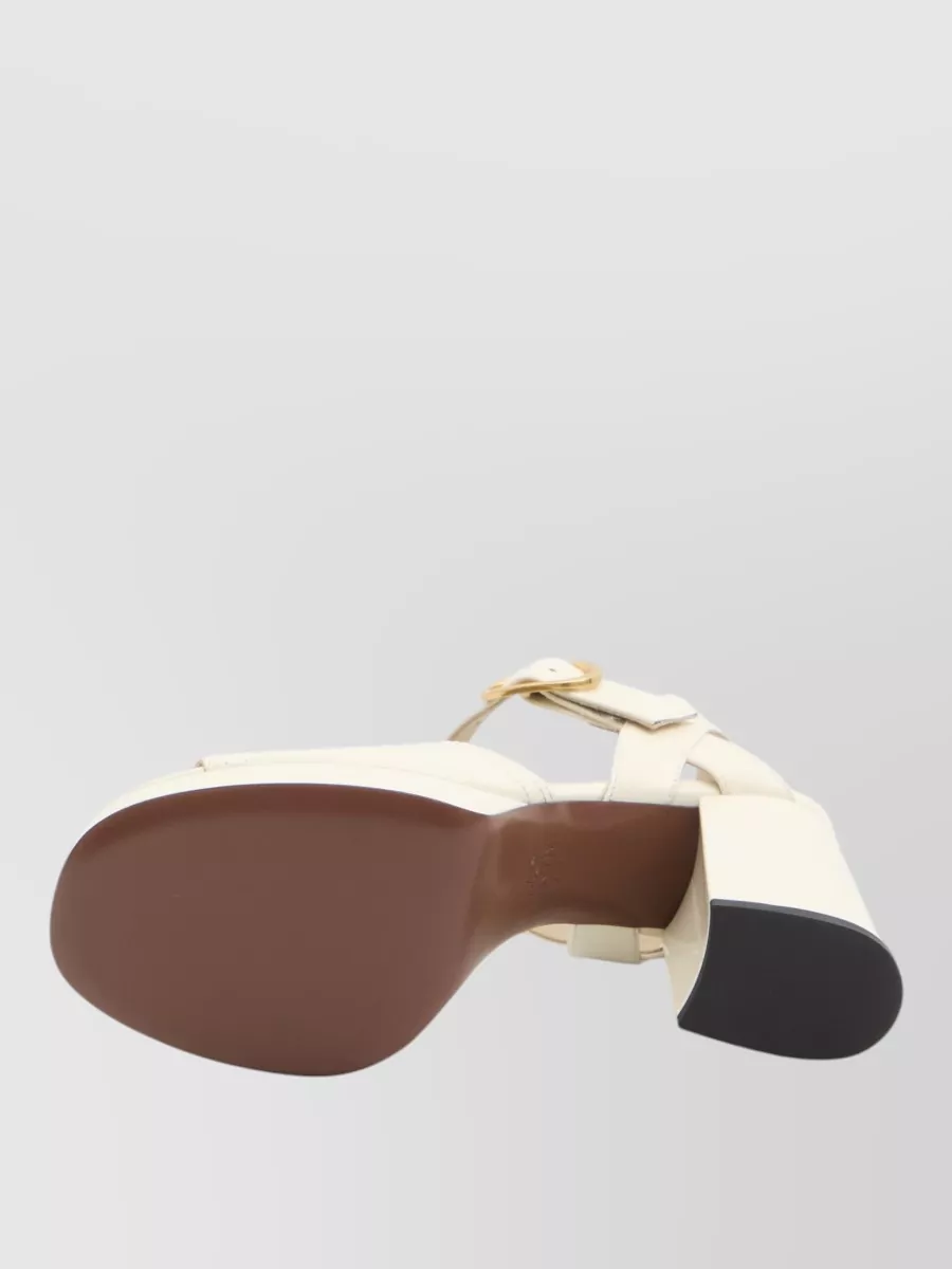 Valentino Garavani Fawcette Platform Sandals Calfskin Leather