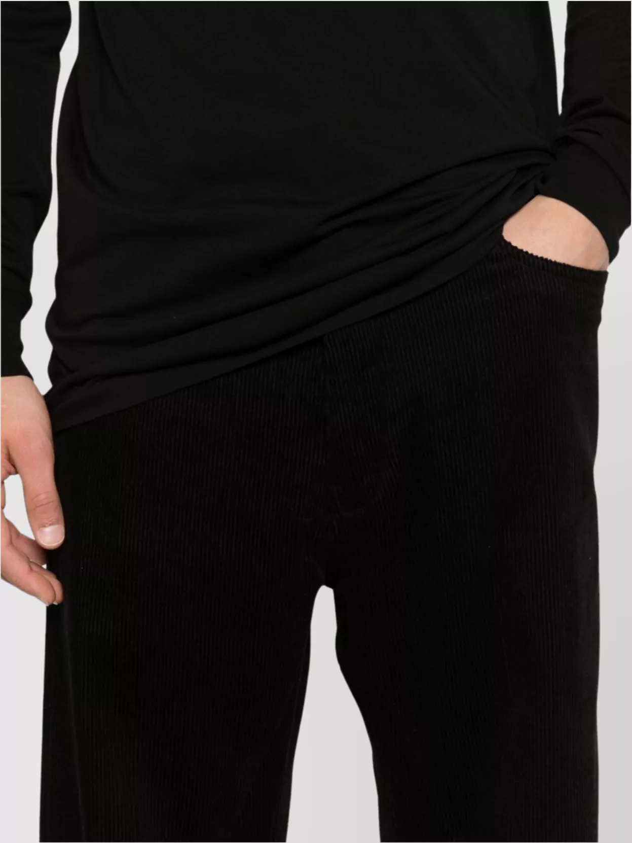 Rick Owens Wide-Leg Trousers With Belt Loops And Five-Pocket Style