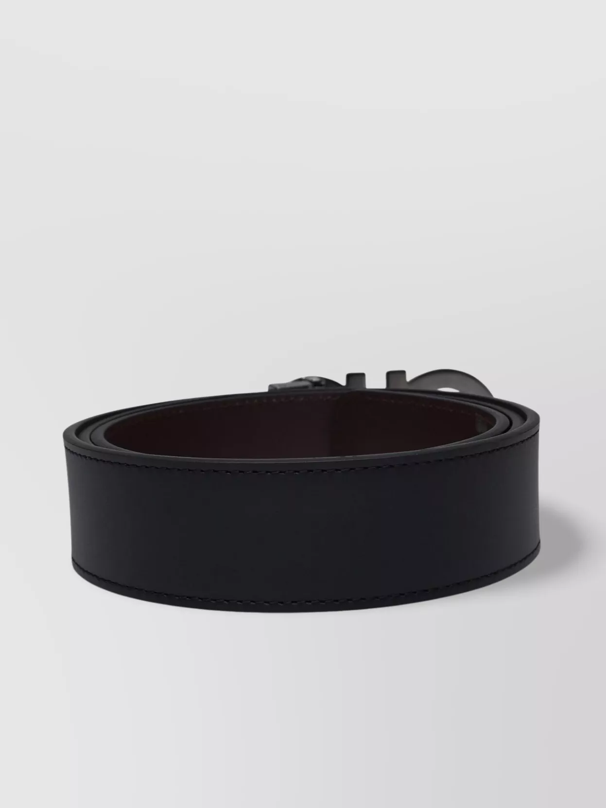Ferragamo Double Adjustable Waist Belt With Metal Buckle