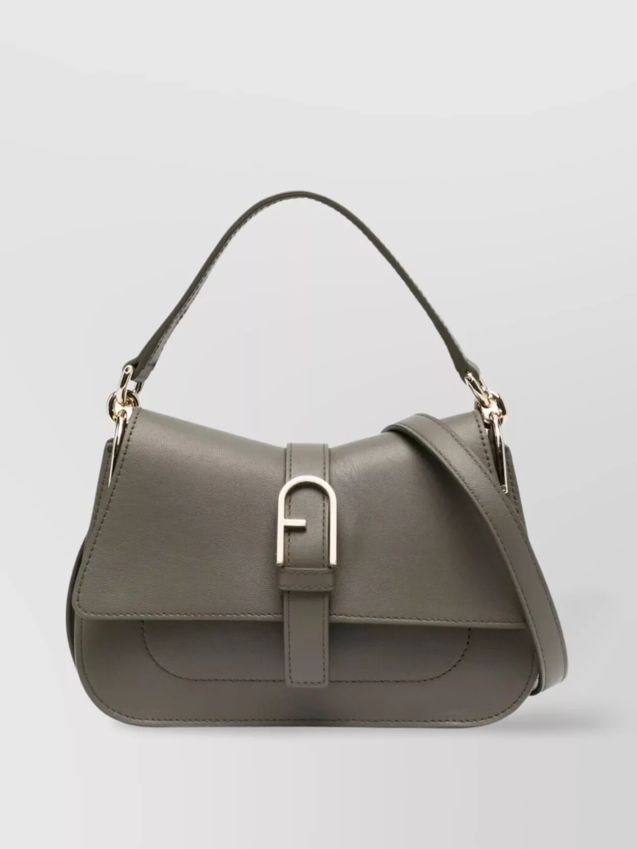 Furla Mini Top Handle Bag Flow In Gray