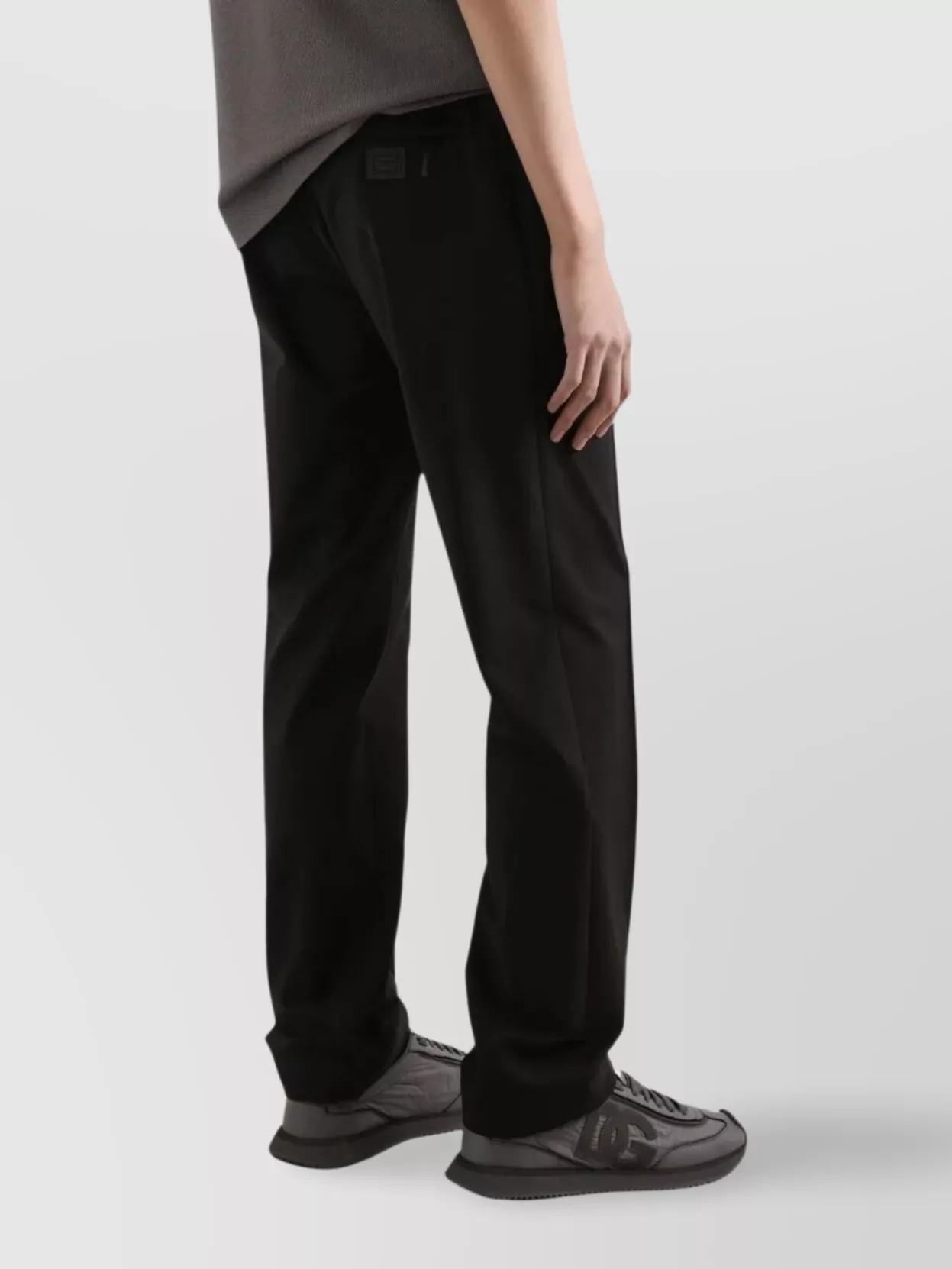 Dolce & Gabbana Drawstring-waist Wool Blend Tapered Trousers Clothing