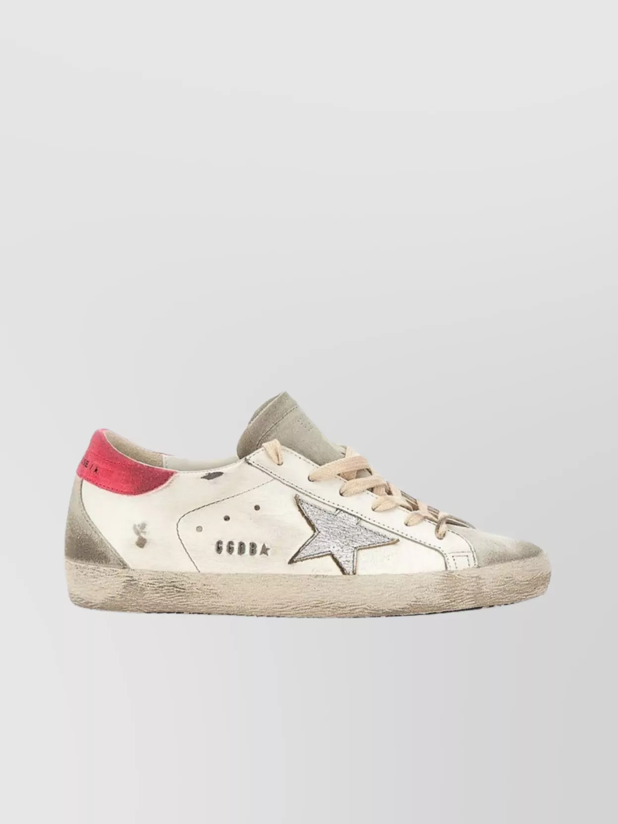Golden Goose Leather Star Sneakers Breathable Holes