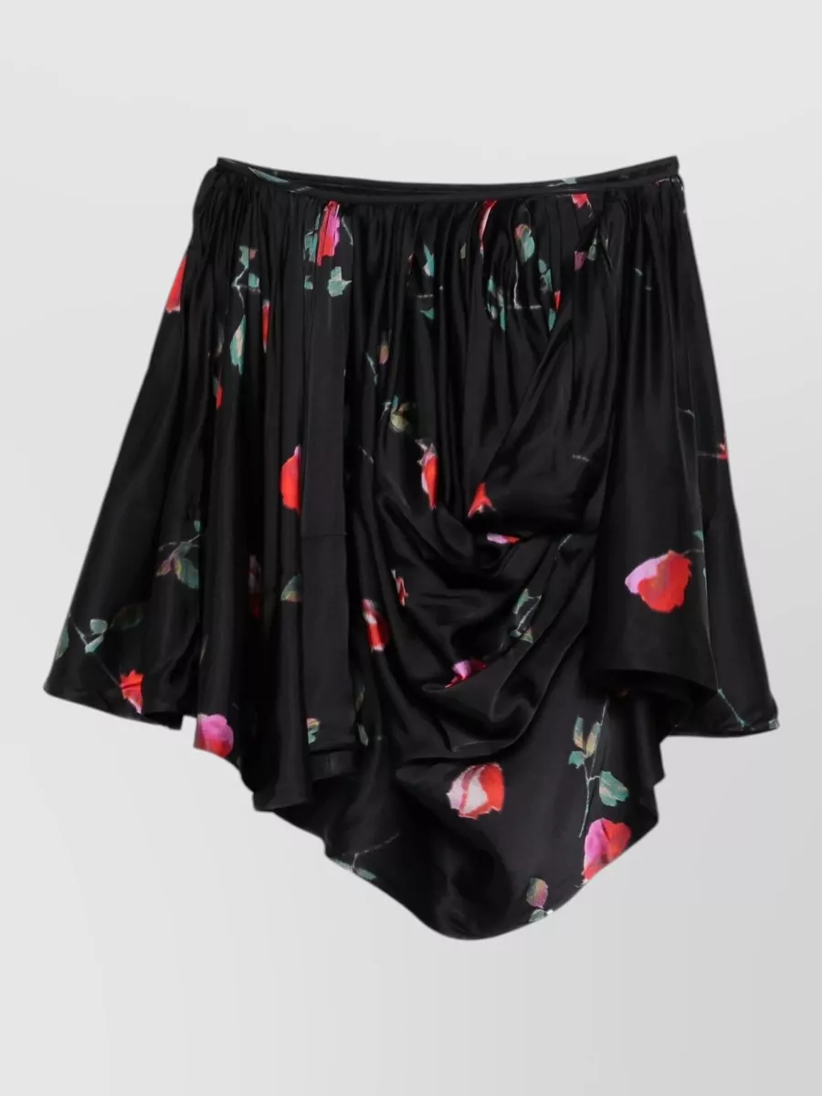 Ganni printed mini skirt