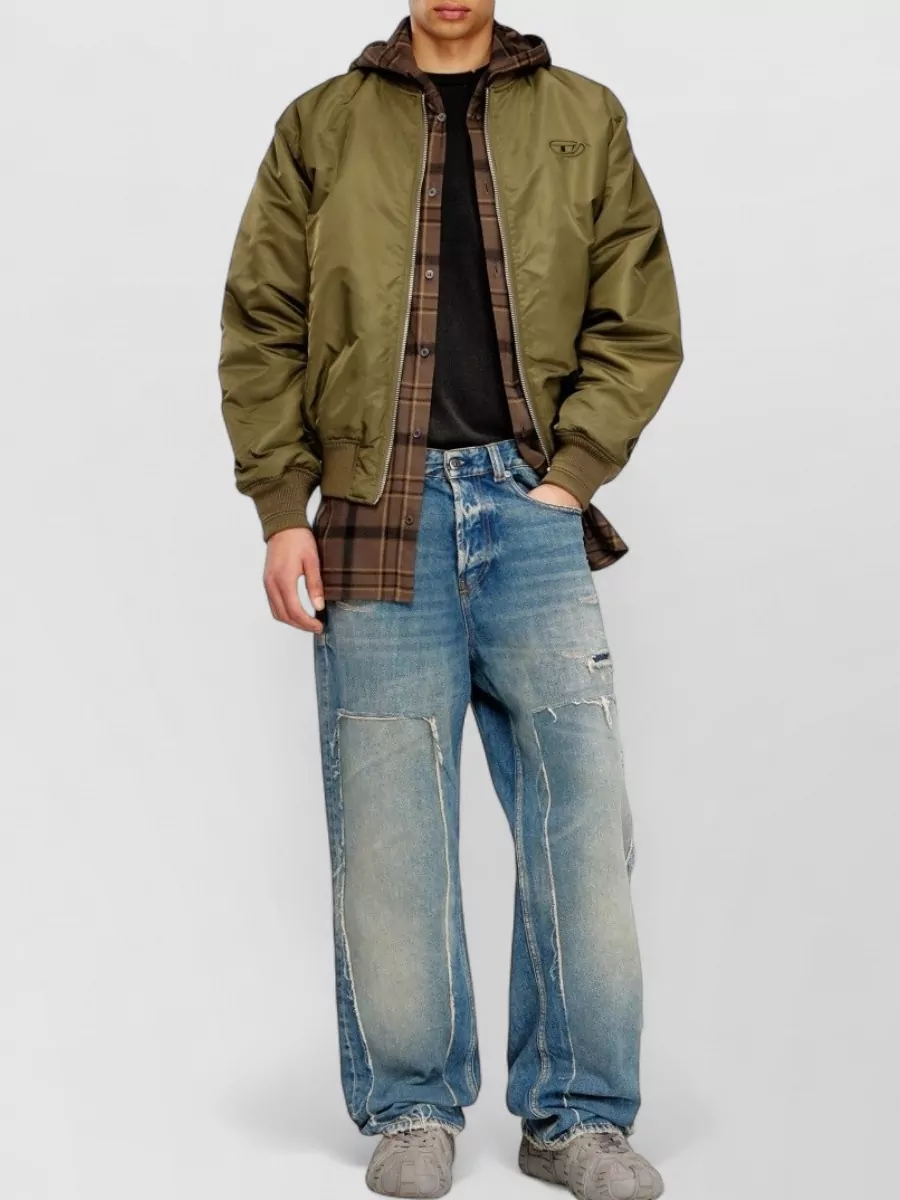 Diesel Reversible Regular-Fit Padded Bomber Jacket