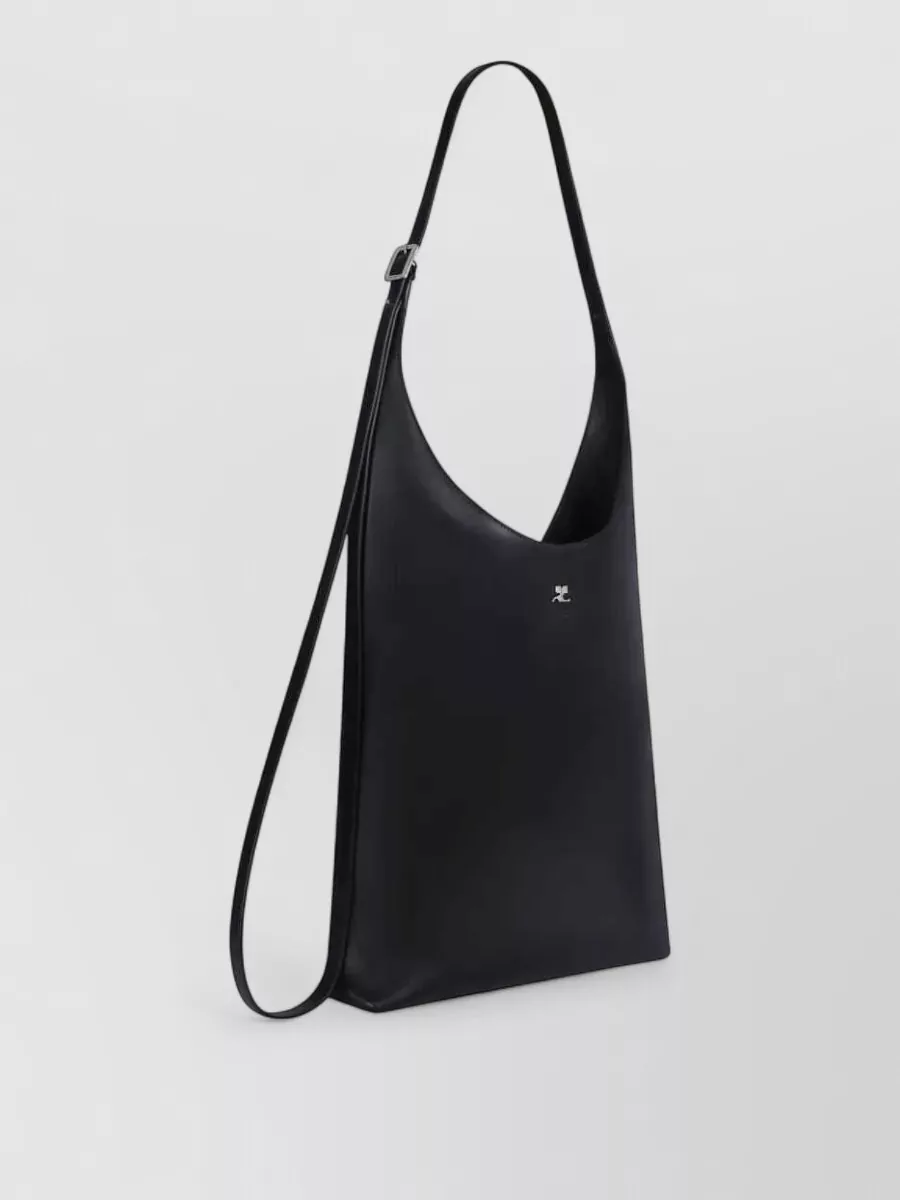 Courrèges Large Leather Shoulder Bag