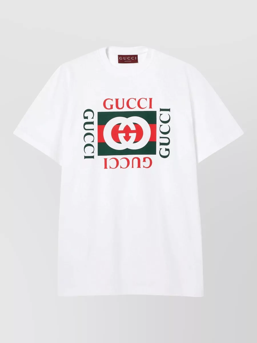 Gucci Printed cotton jersey regular-fit crewneck short-sleeve t-shirt