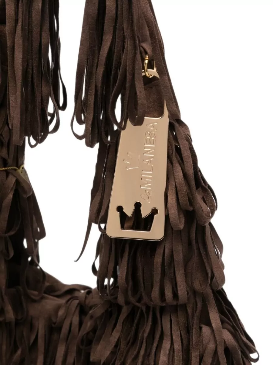 La Milanesa Tiered Fringe Medium Tote Bag