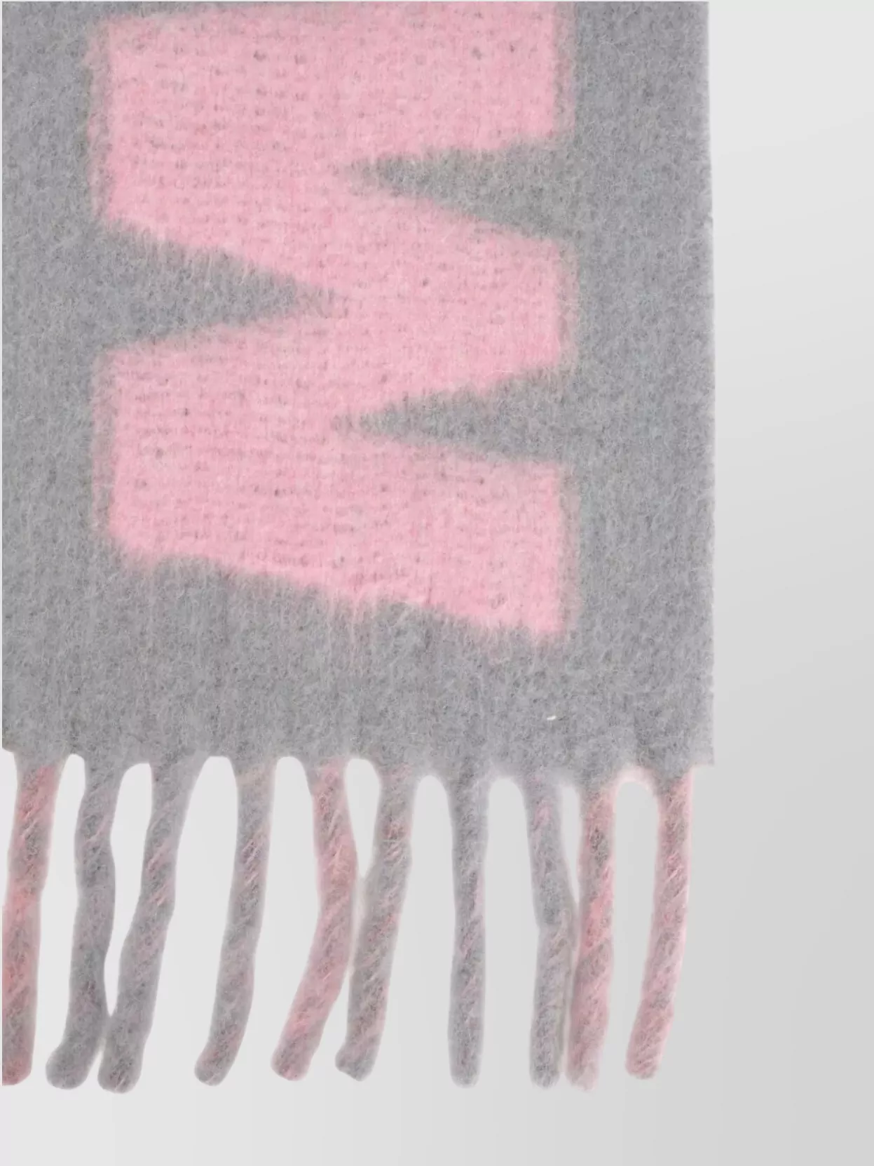 Marni Scarf Block Design Fringed Edges