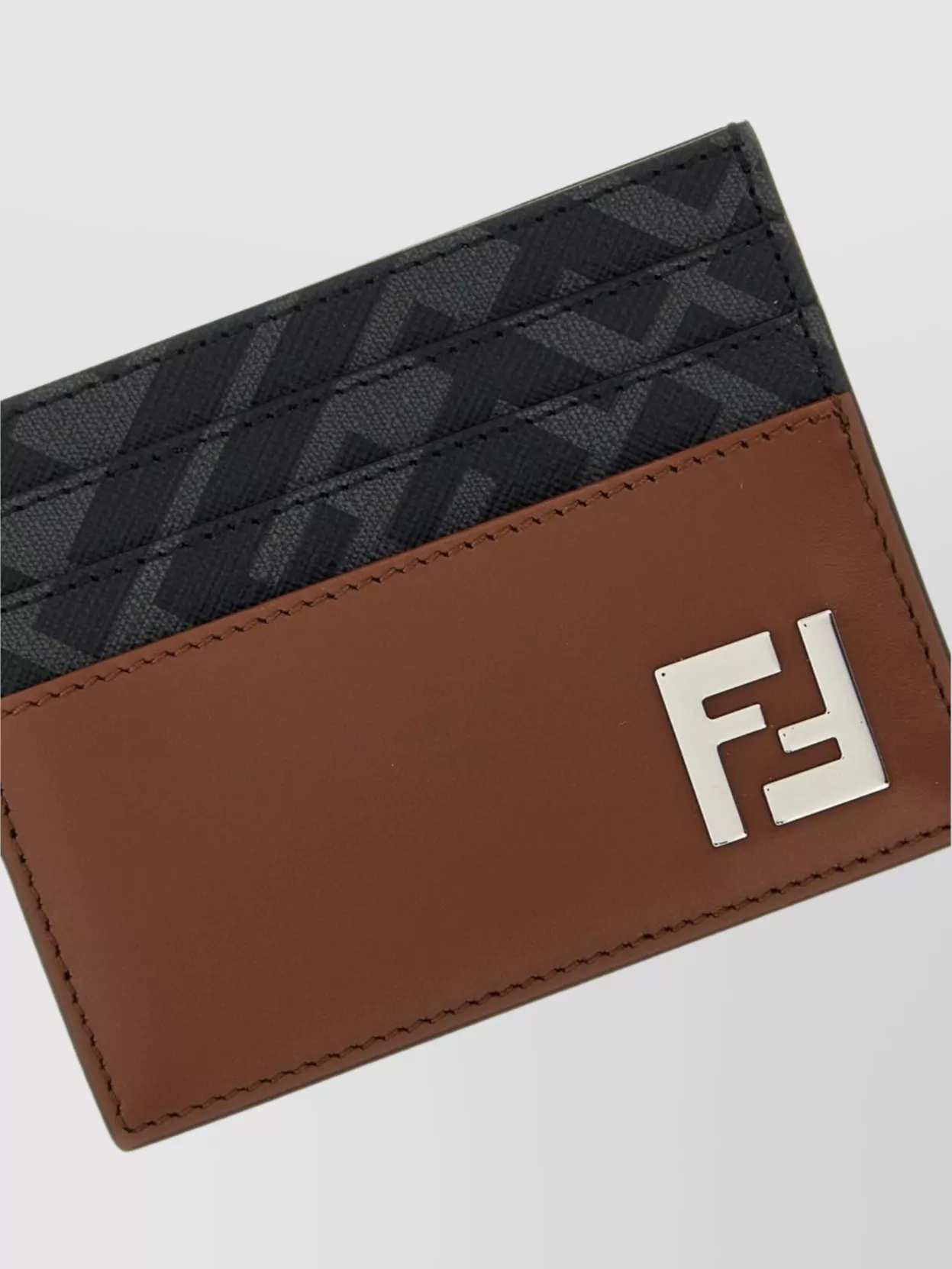 Fendi 'Squared Ff' Card Holder