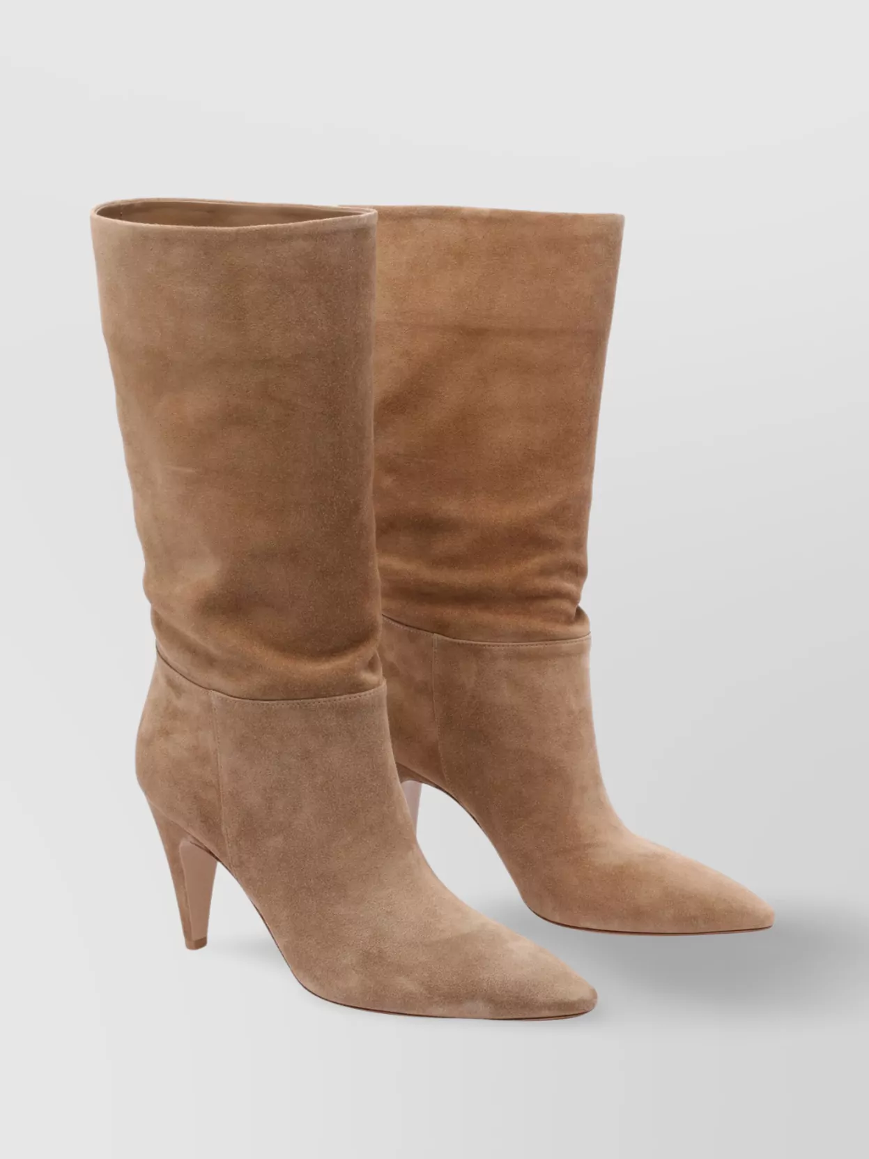Gianvito Rossi Pointed Toe Suede Finish Ankle Boots