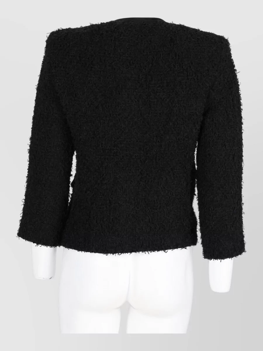 Balmain Double-Breasted Tweed Cropped Jacket