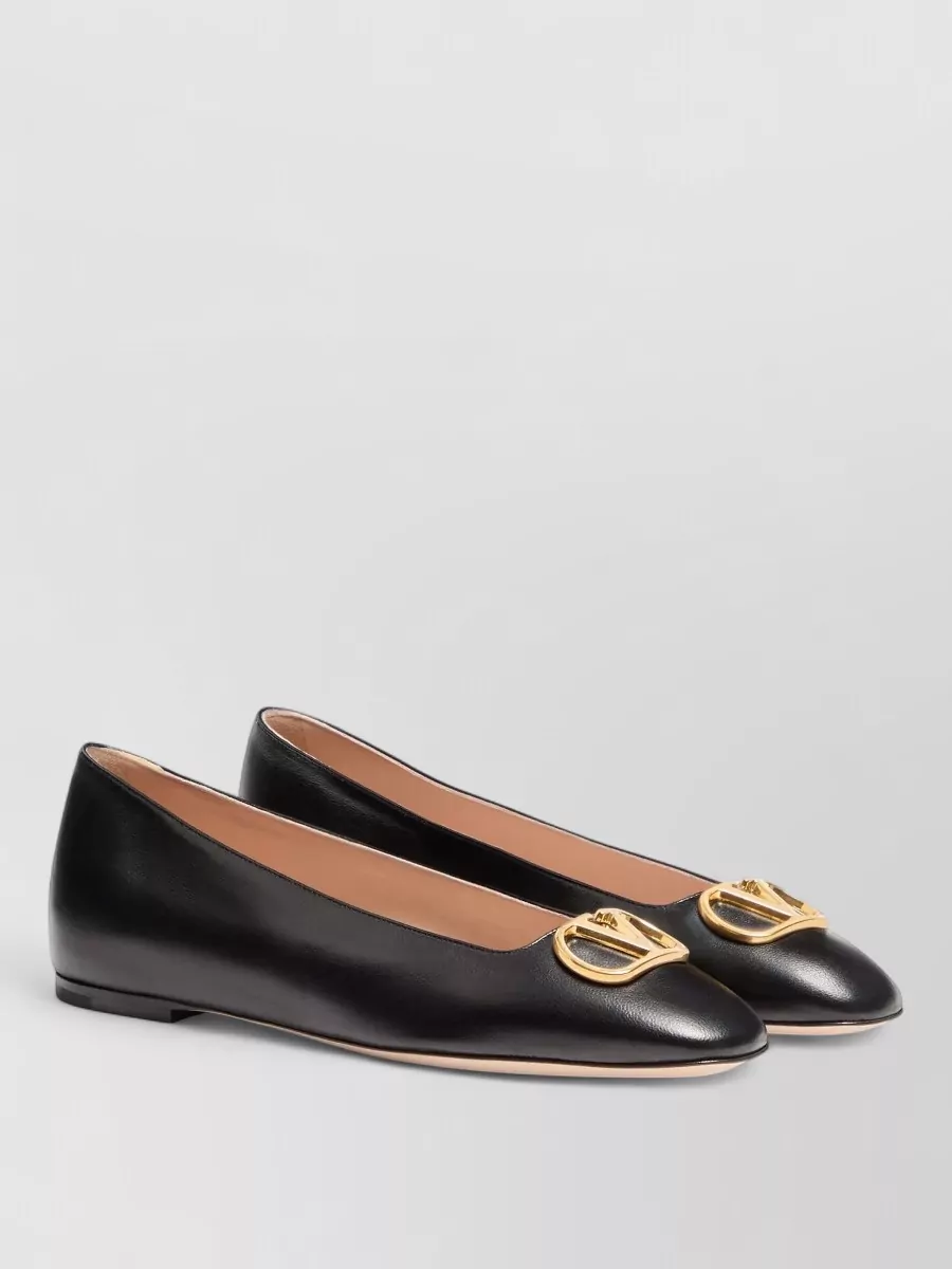 Valentino Leather Ballerina Shoes