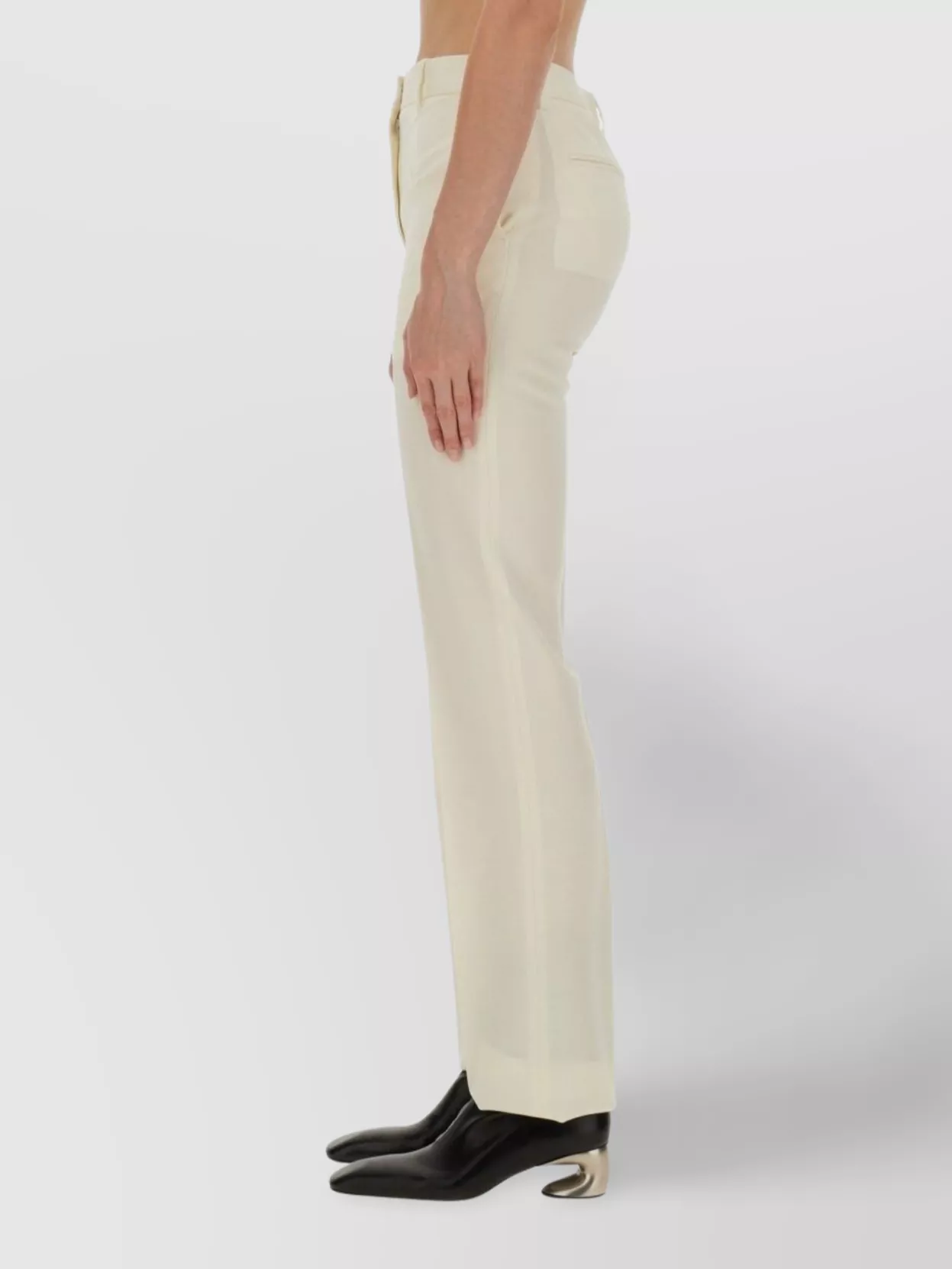 Jil Sander Wool Trousers With Pockets And Belt Loops