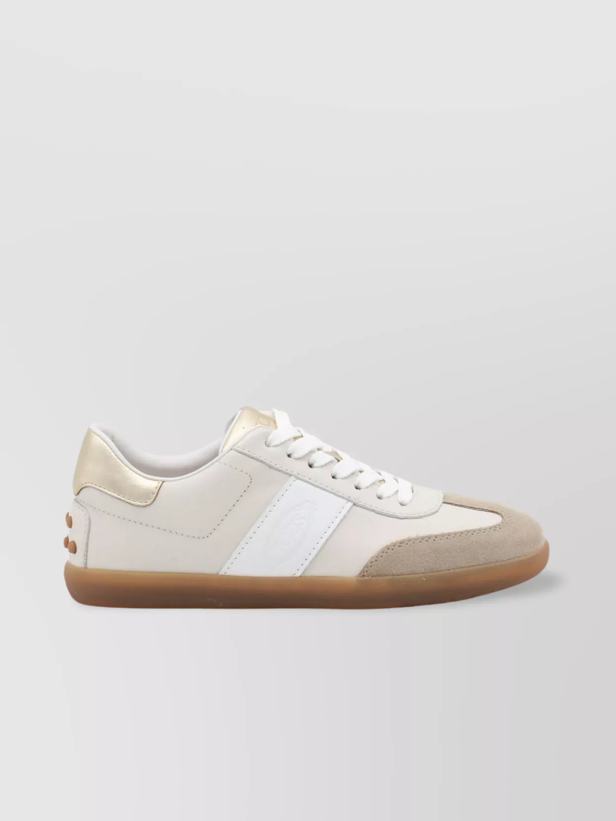 TOD'S LOW TOP SNEAKERS SUEDE ACCENTS 