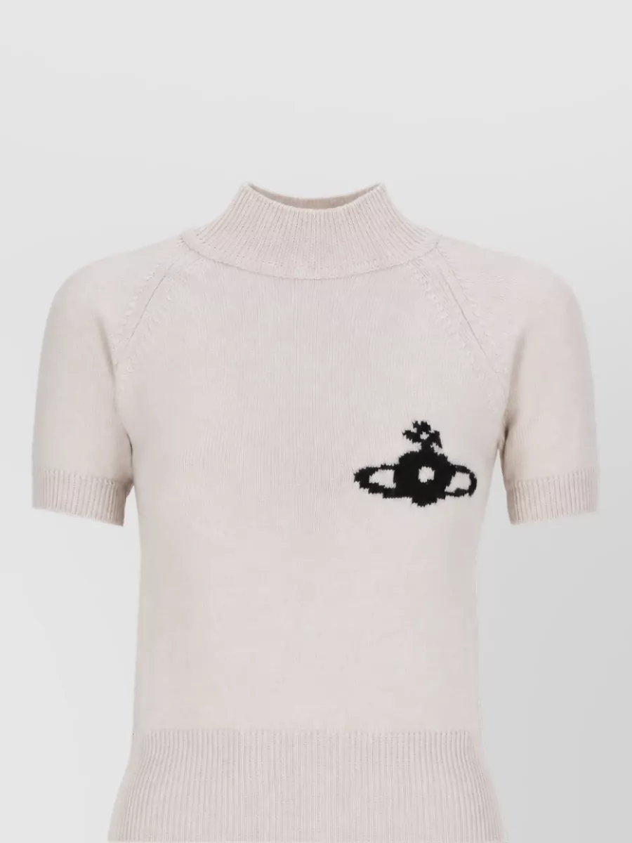 Vivienne Westwood Wool high neck short sleeve sweater