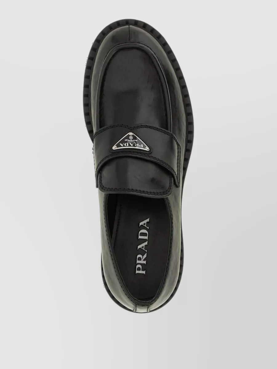 Prada Leather Monk Shoes