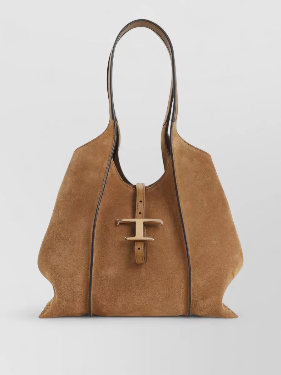 Tod's t timeless small suede tote bag