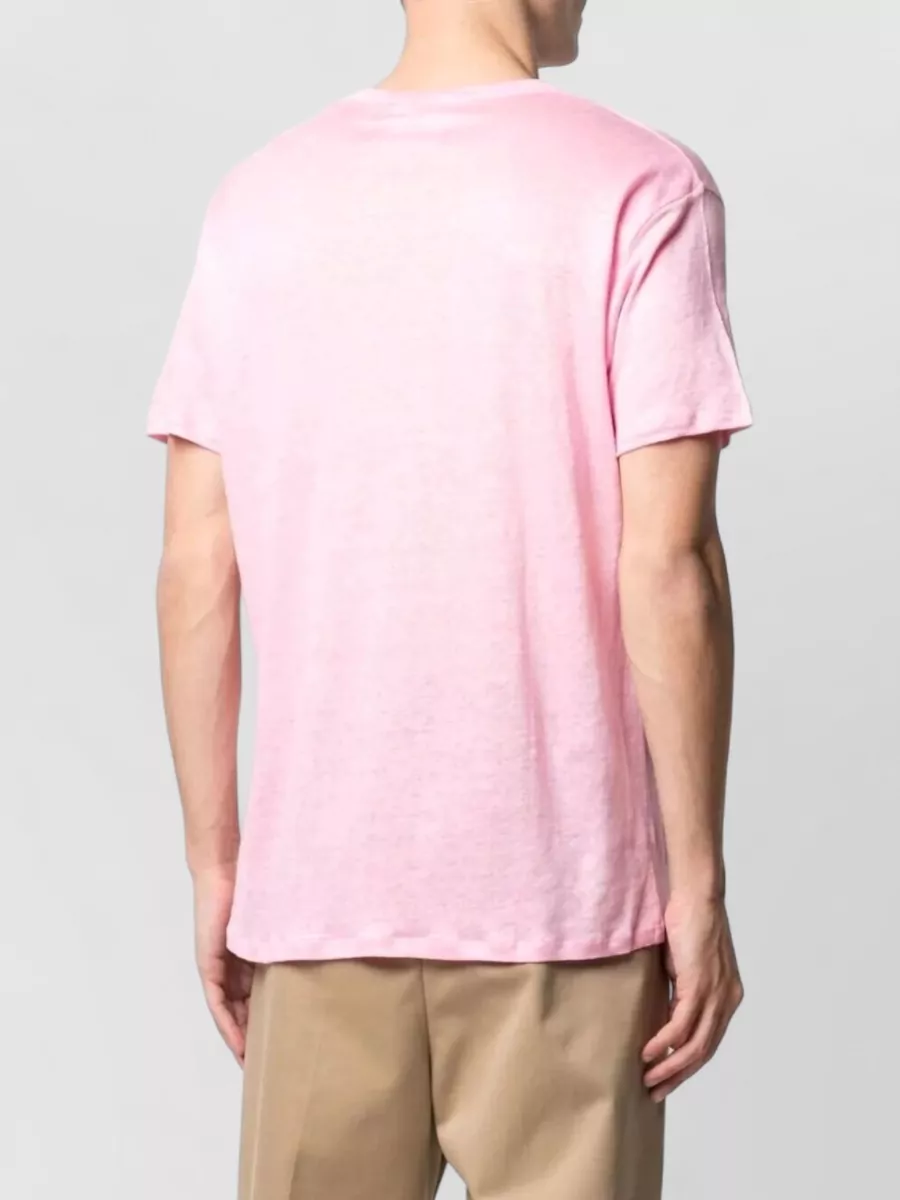 Mc2 Saint Barth Linen Crewneck T Shirt