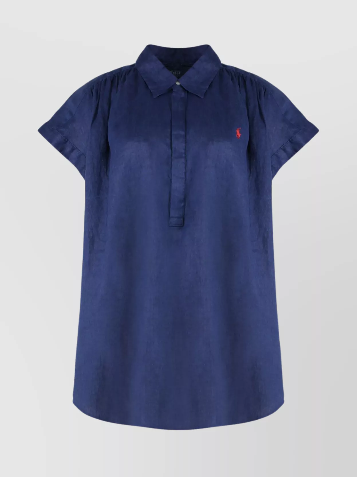 Polo Ralph Lauren Linen Shirt With Collar And Short Sleeves