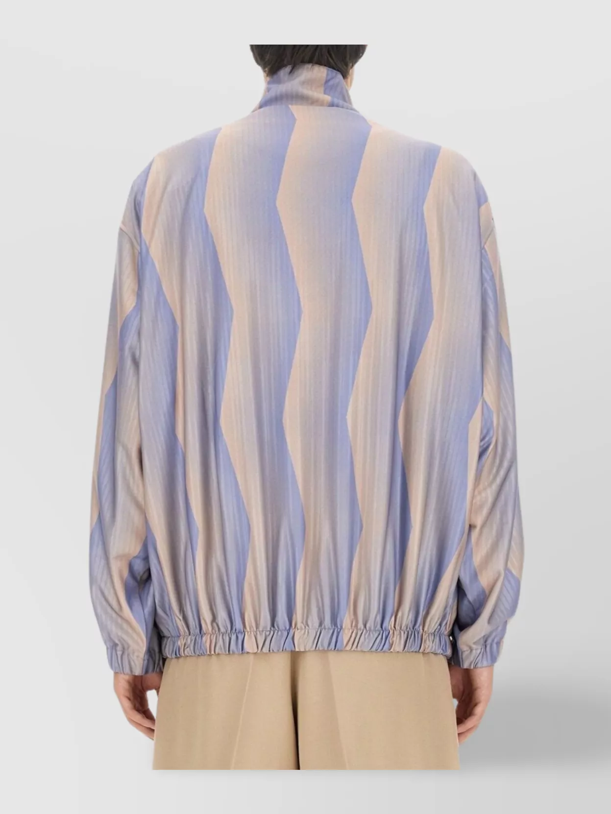 Acne Studios Logo Jacket With Relaxed Fit And High Collar