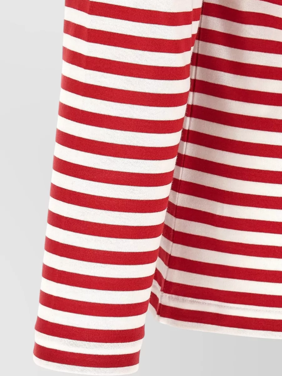 Comme Des Garçons Play Striped Long-Sleeve Cotton T-Shirt