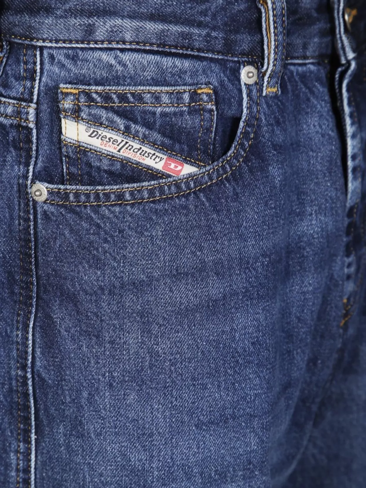 Diesel Slim Fit Denim Jeans With Contrast Stitching
