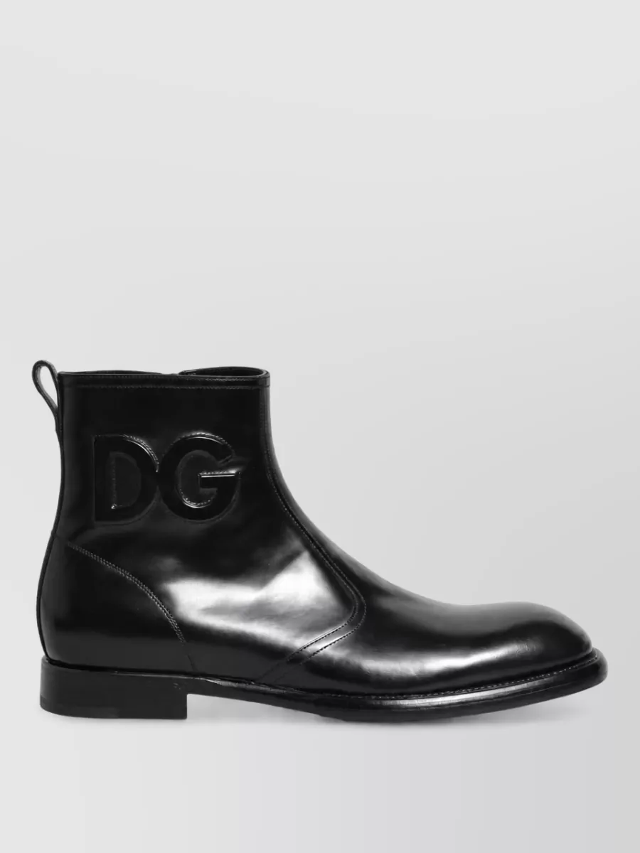 Dolce&Gabbana Leather Ankle Derby Shoes