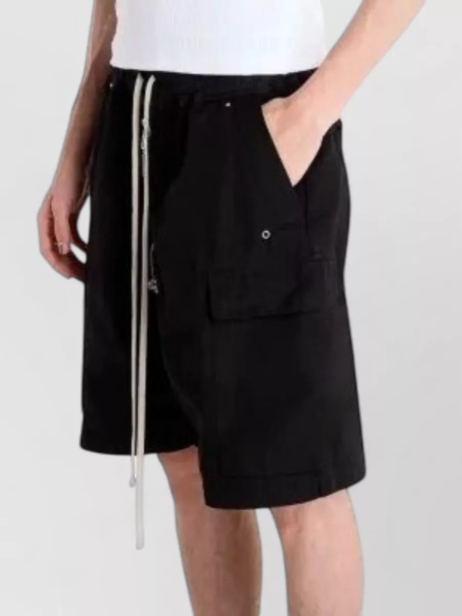 Rick Owens Drkshdw Cotton Knee-Length Relaxed-Fit Cargo Shorts
