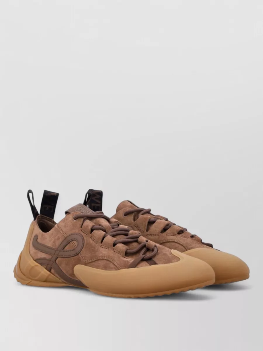 Loewe leather lace-up sneakers