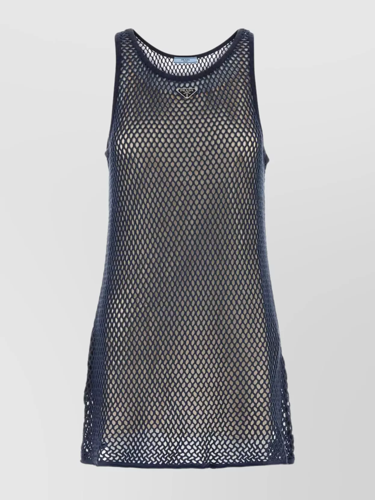 Prada Mesh Design Mini Dress
