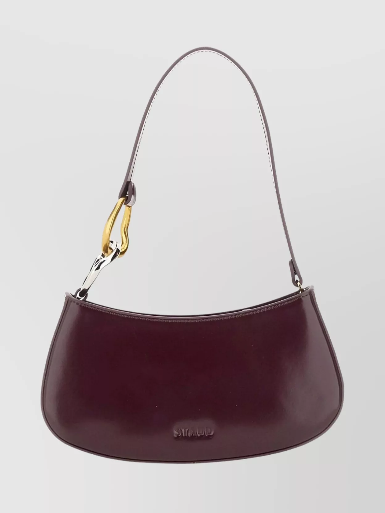 Staud Curved Shoulder Bag Gold Tone Hardware