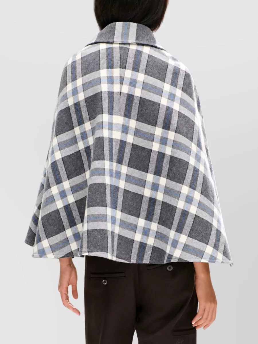 Kenzo Wool-Blend Single-Breasted Military Cape