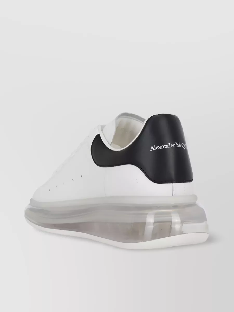 Shop Alexander Mcqueen Laceless Round Toe Runner Sneakers In Grey
