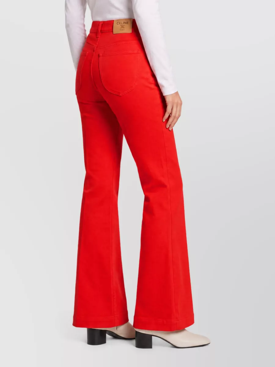 Celine Mid-Rise Flared Denim Jeans