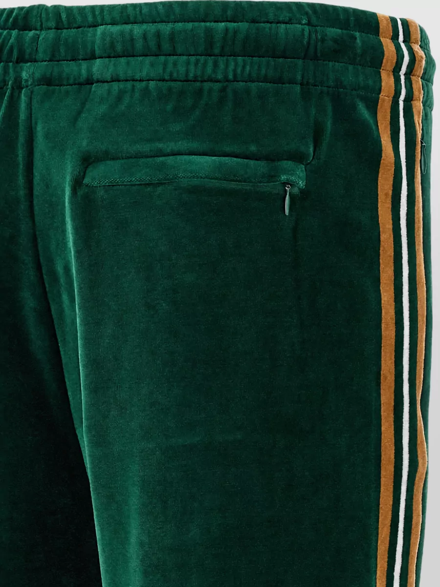 Casablanca Velvet Straight Leg Track Pants
