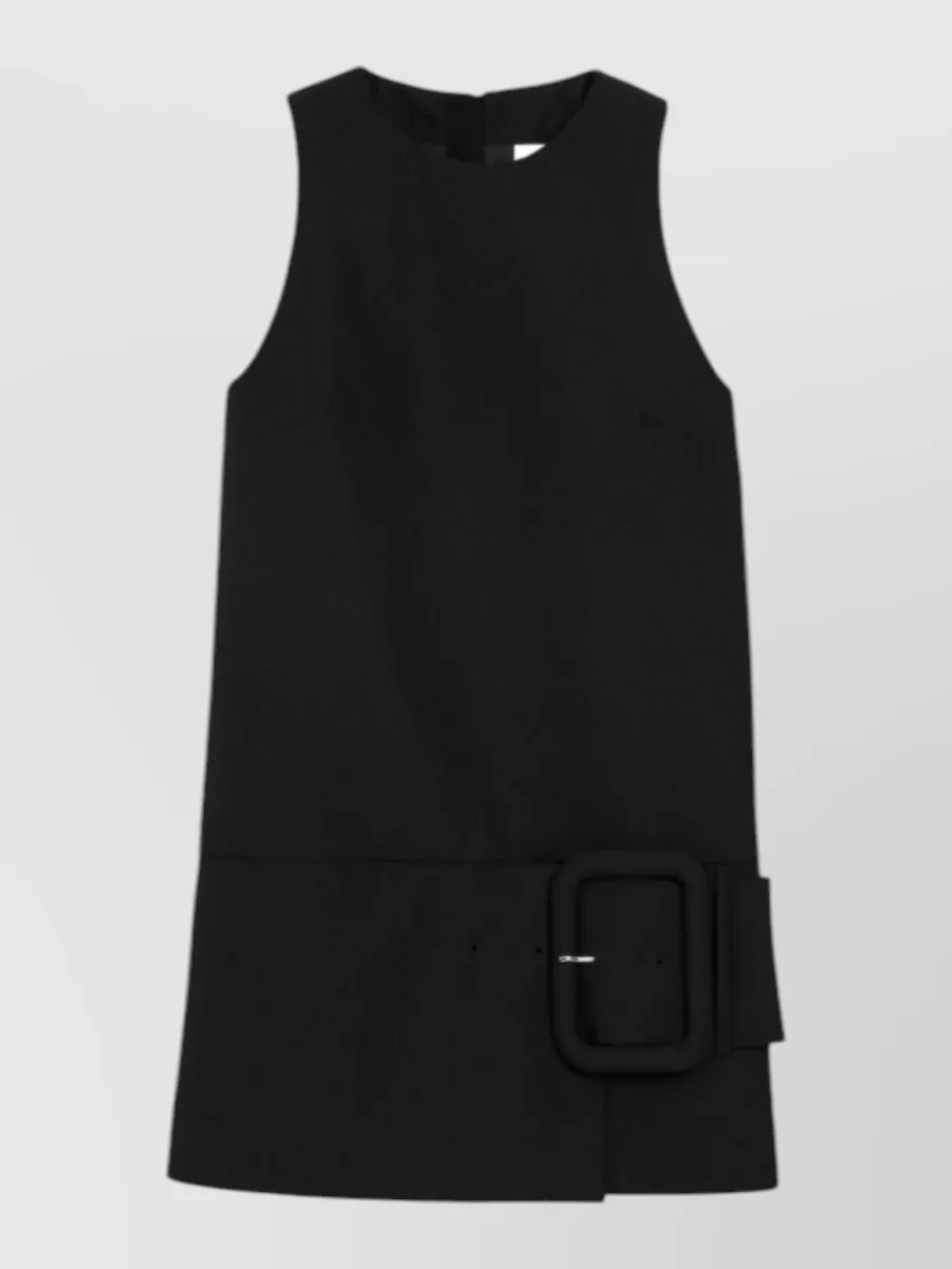 Ami Paris Cotton belted mini dress
