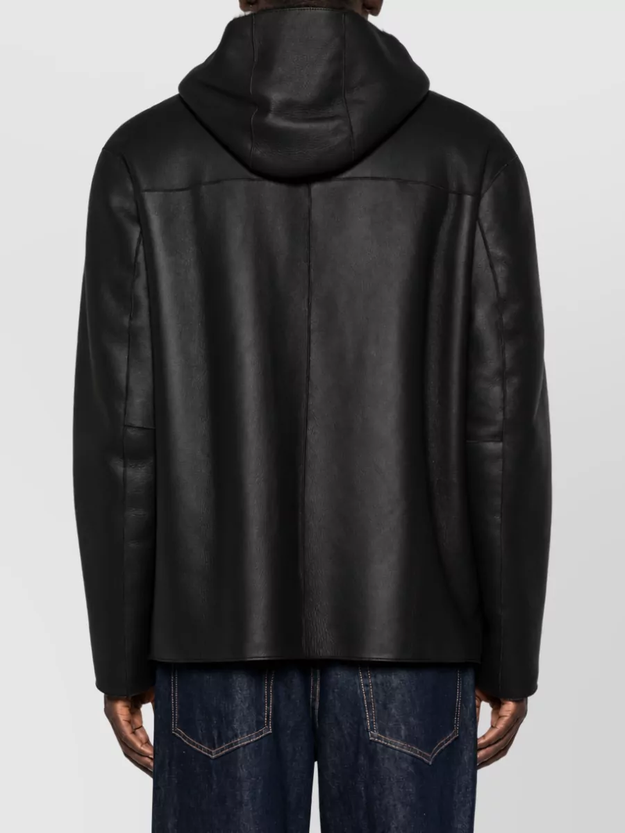 Emporio Armani Shearling Leather Jacket