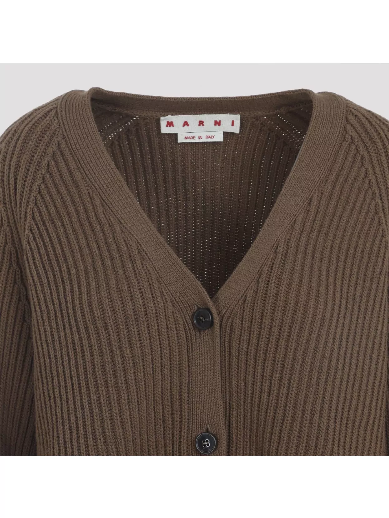 Marni Two Tone V Neck Cardigan