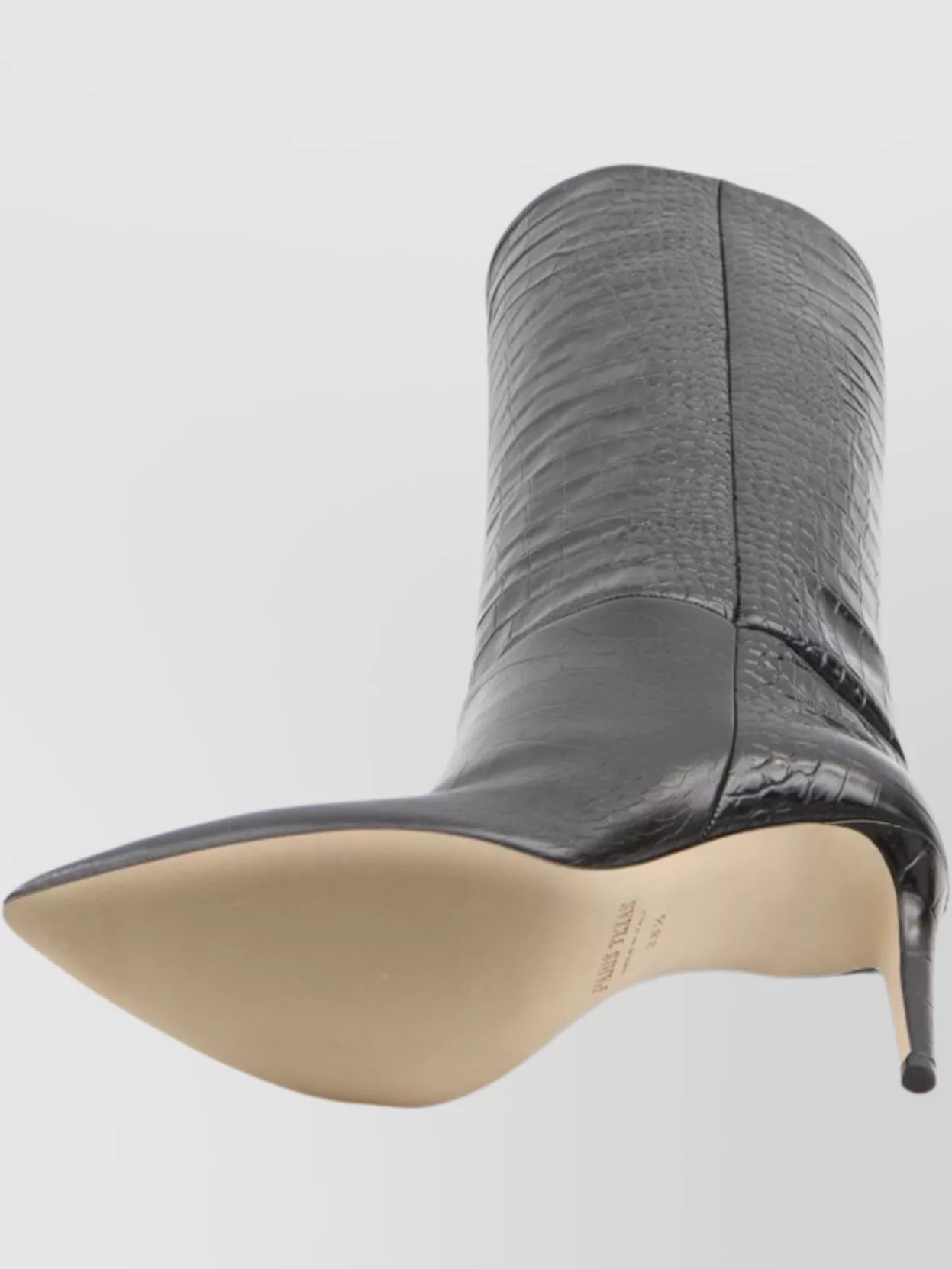 Paris Texas Croco Embossed Leather Knee-high Stiletto Boots