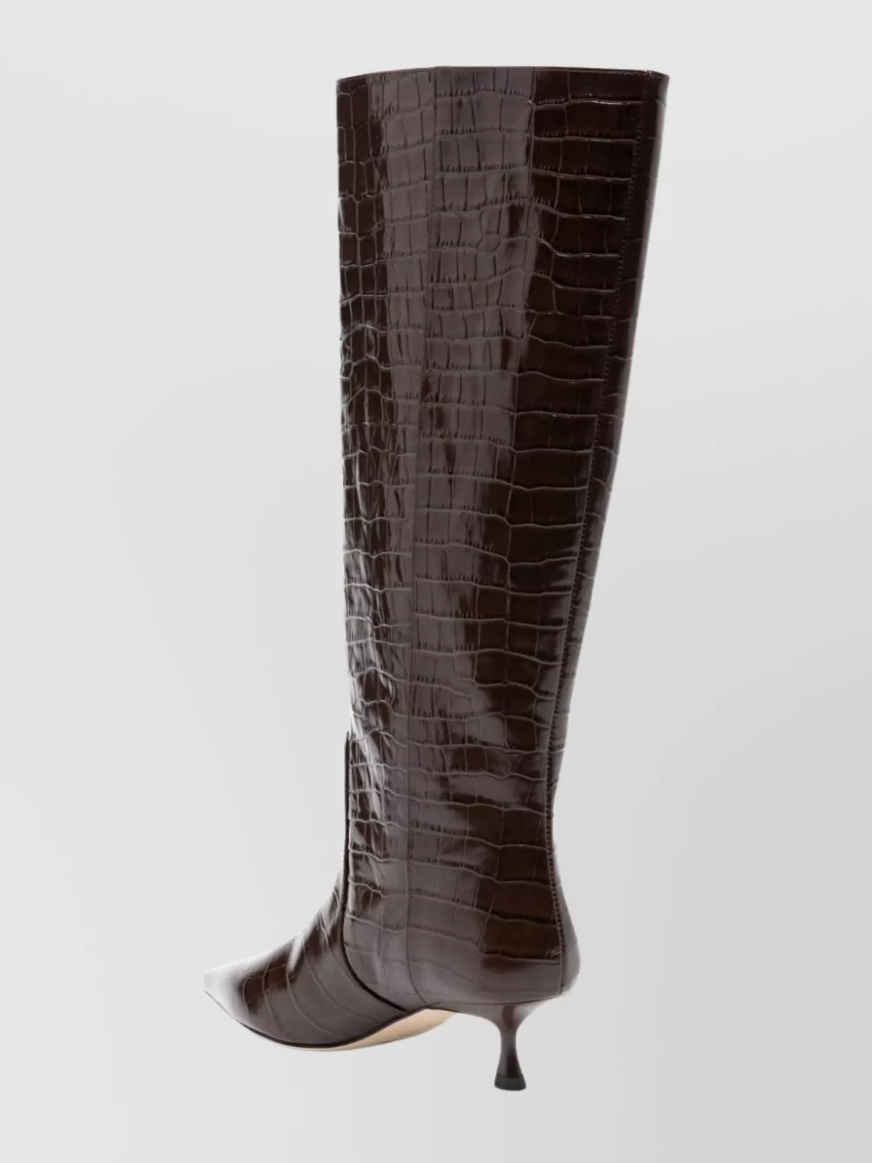 Stuart Weitzman Naomi Knee Length Crocodile Effect Boots