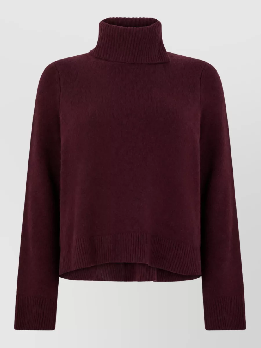 Vince cashmere wool cropped turtleneck sweater
