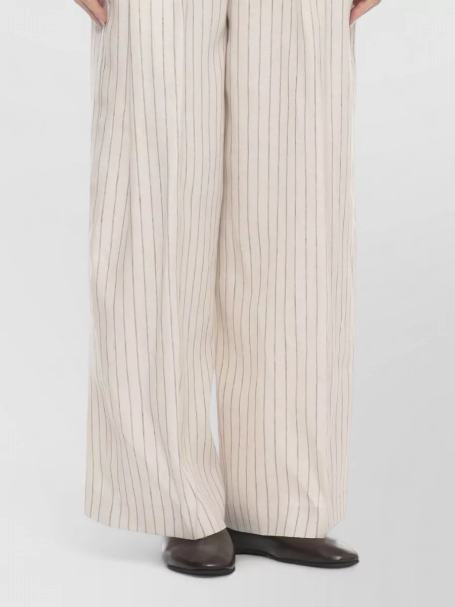 Peserico Striped Linen Sleeveless Vest