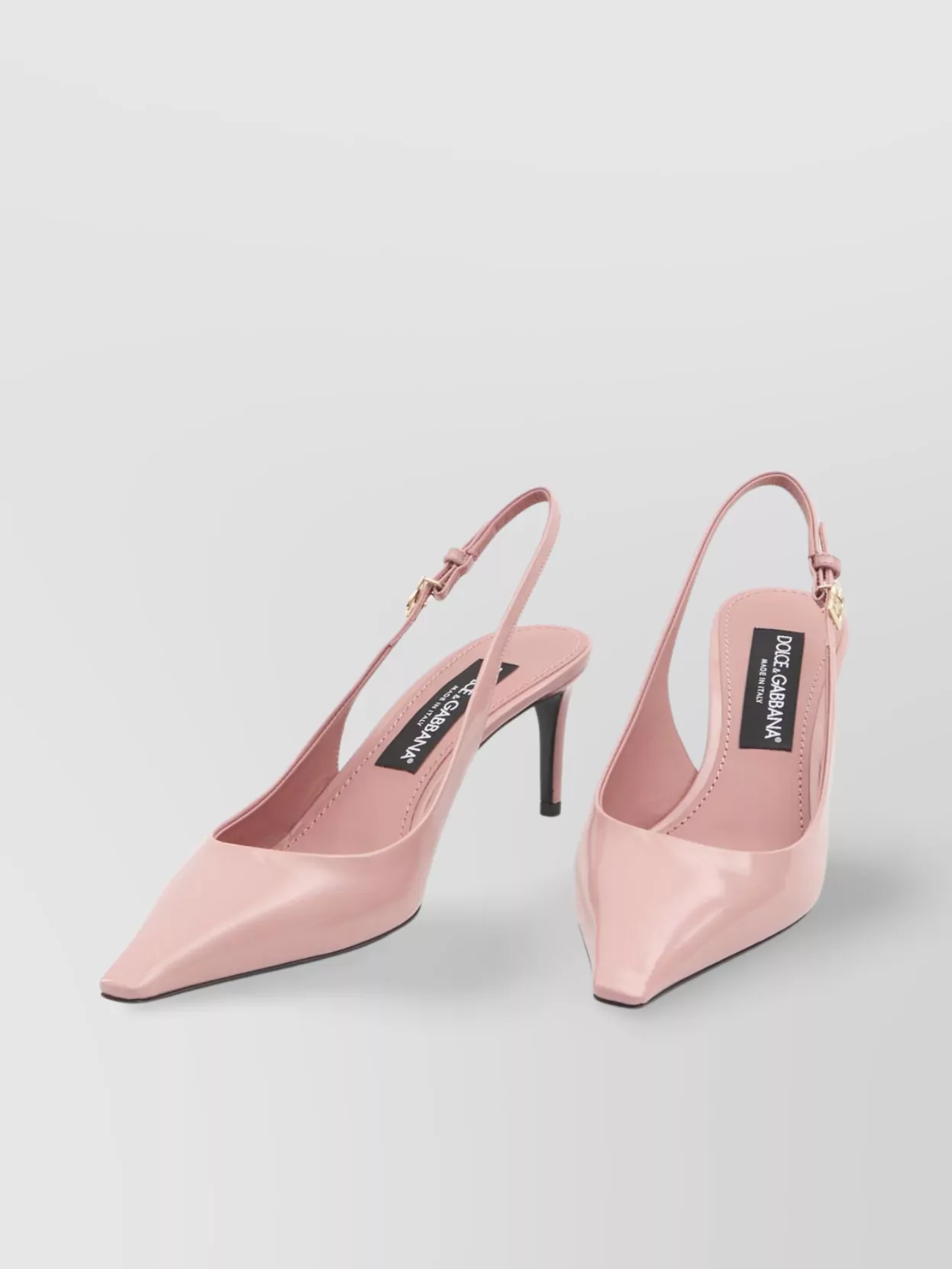 Dolce & Gabbana Stiletto Heel Leather Slingback Pumps