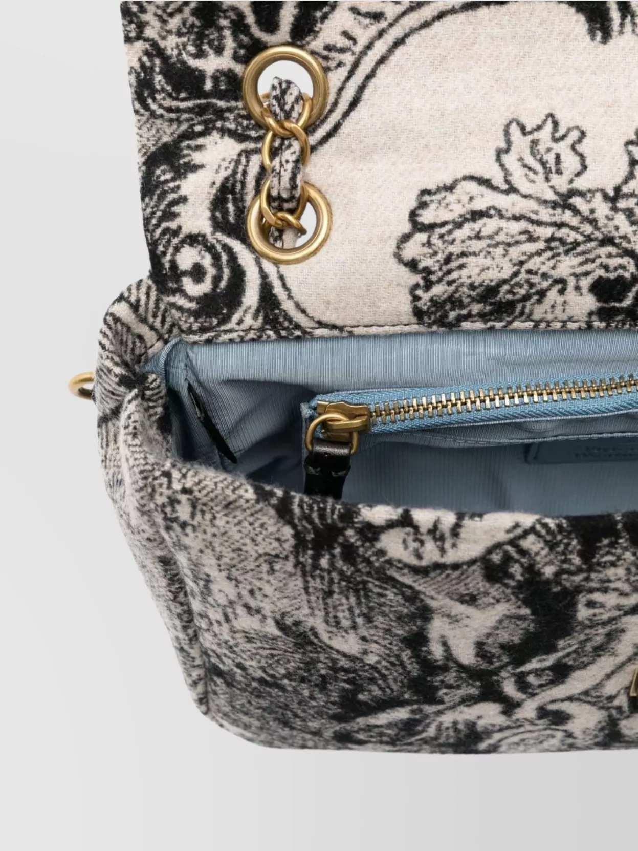 Vivienne Westwood Graphic Print Shoulder Bag With Chain Strap