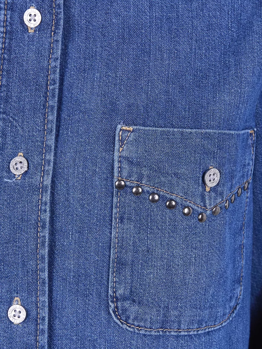 7 For All Mankind Western Shirt Street Style Studs Detail
