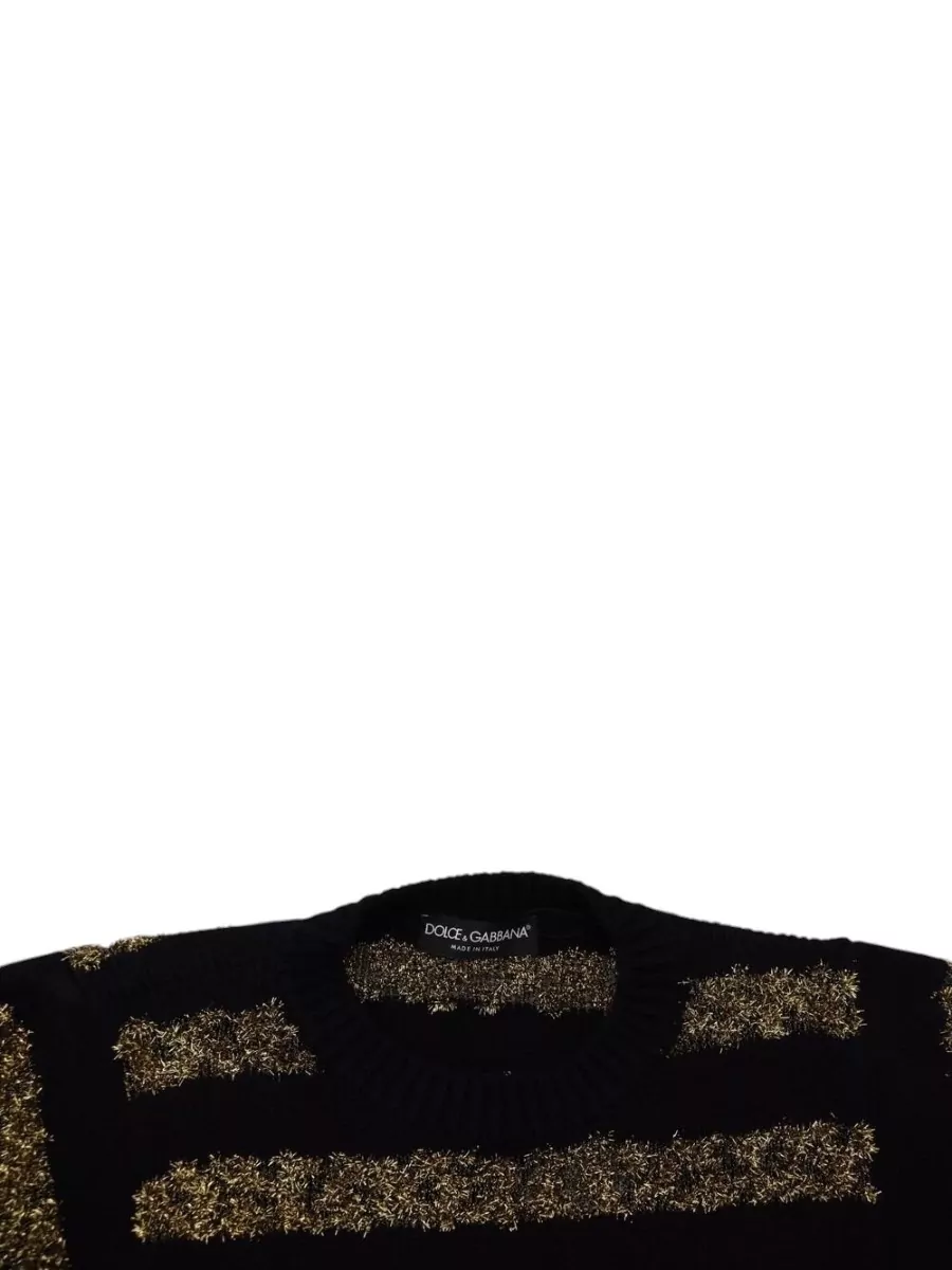 Dolce&Gabbana Cashmere Crystal-Embellished Sweater