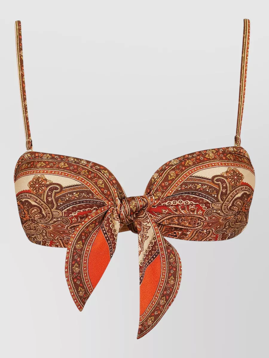 Zimmermann Paisley-Print Bikini Top