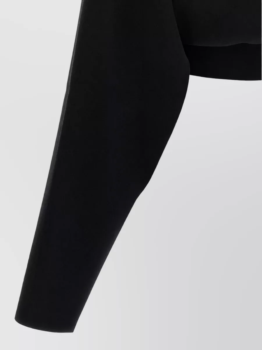 Rick Owens Ribbed Cropped Hoodie