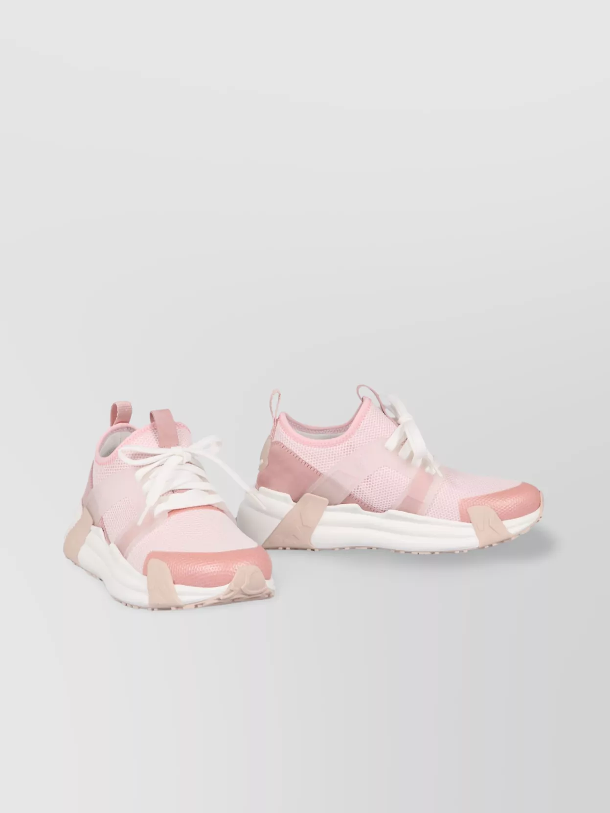 Shop Moncler Lunarove Low-top Sneakers Elastane Blend