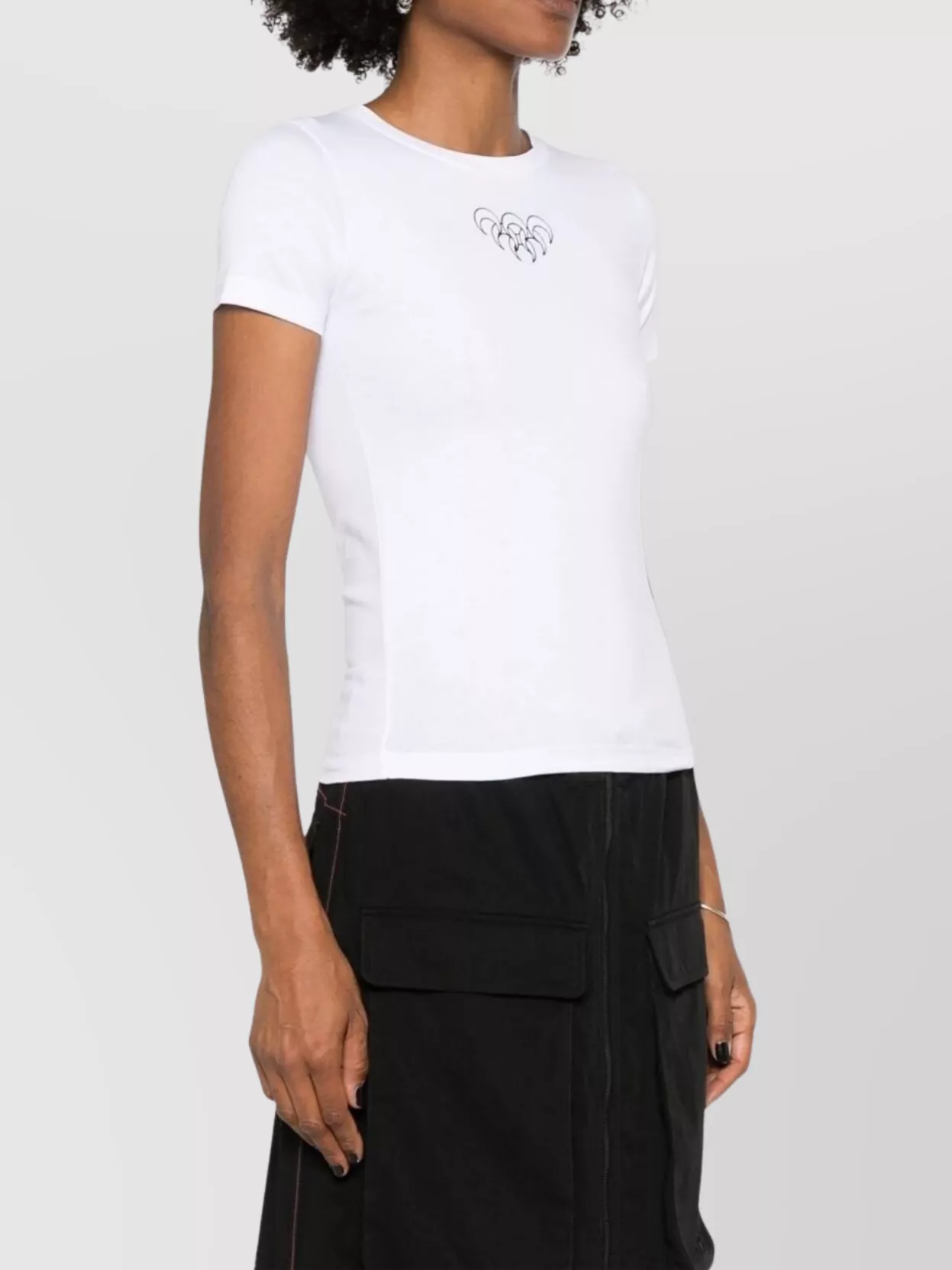 Marine Serre Organic Cotton Crew Neck T-Shirt